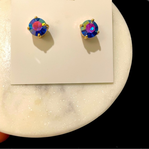 NWT Kate Spade Aurora Borealis Iridescent Earrings - Picture 5 of 6